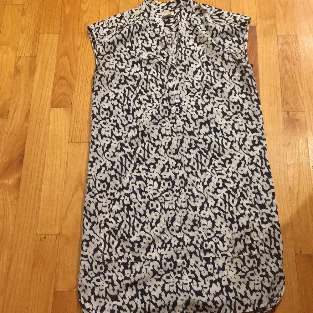 J.Crew Patterned Shift Dress with Pockets